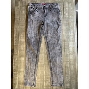 Bongo Girl Y2K Light Wash Gray Jeans Size 16 Vintage (27x27) Skinny‎ Stretch